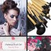 Professional Makeup Brushes, 24 Piece Set, Black, Great for Highlighting & Contouring, Includes Free Case, By Beauty Bon®