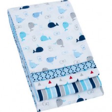 Garanimals 4-Pack Receiving Blankets, Blue