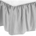 American Baby Company 100 Percent Cotton Percale Crib Bed Skirt, Gray