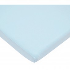 TL Care 100 Percent Cotton Jersey Knit Bassinet Sheet, Blue