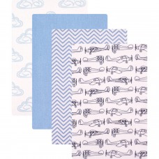 Hudson Baby Receiving Blankets Flannel, 4pk, Airplane